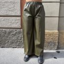 Gaelle Paris - Pantalone jogger in ecopelle - GAABW11143 - Verde bosco