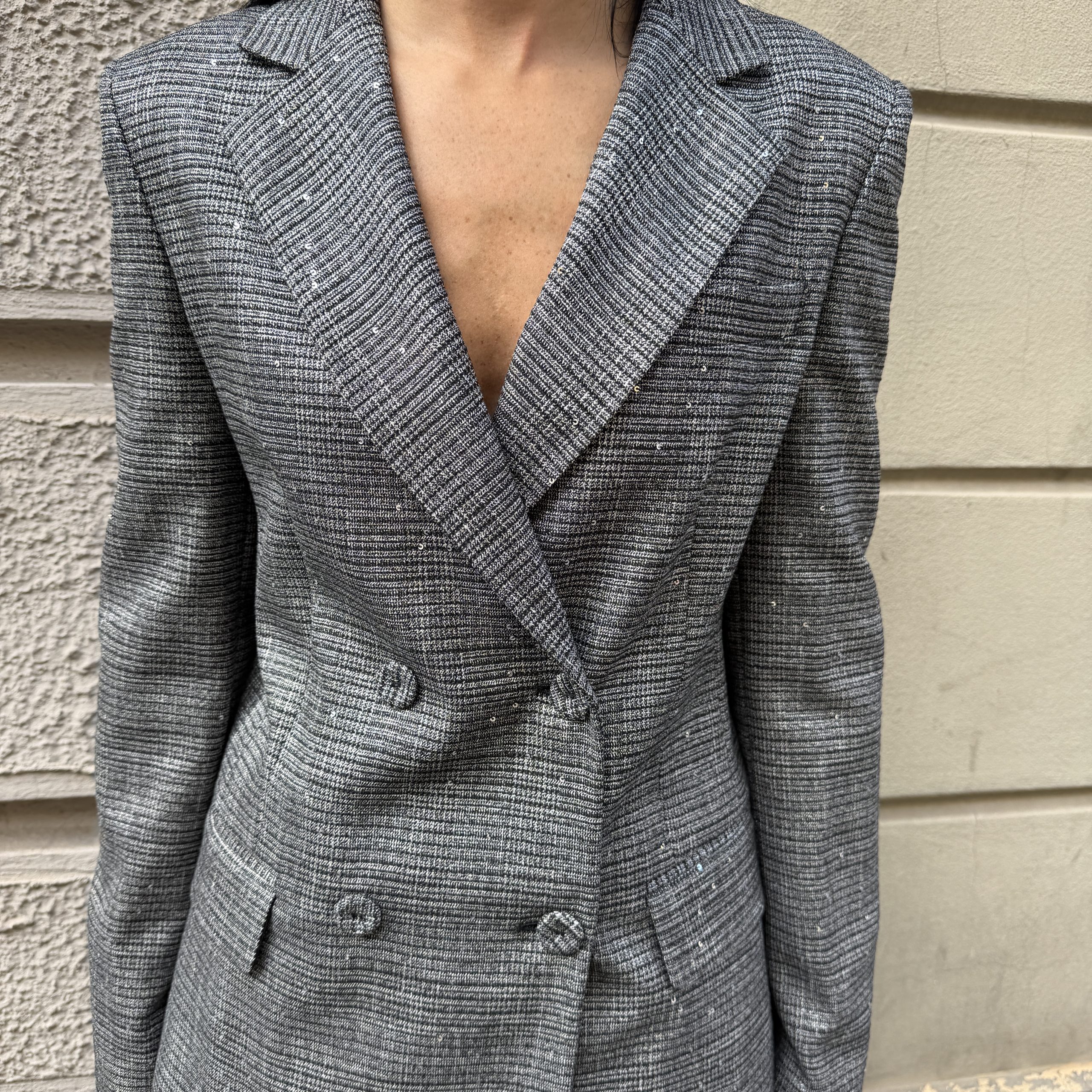 Gaelle Paris - Giacca doppiopetto regular - GAABW11091 - Grigio - immagine 4