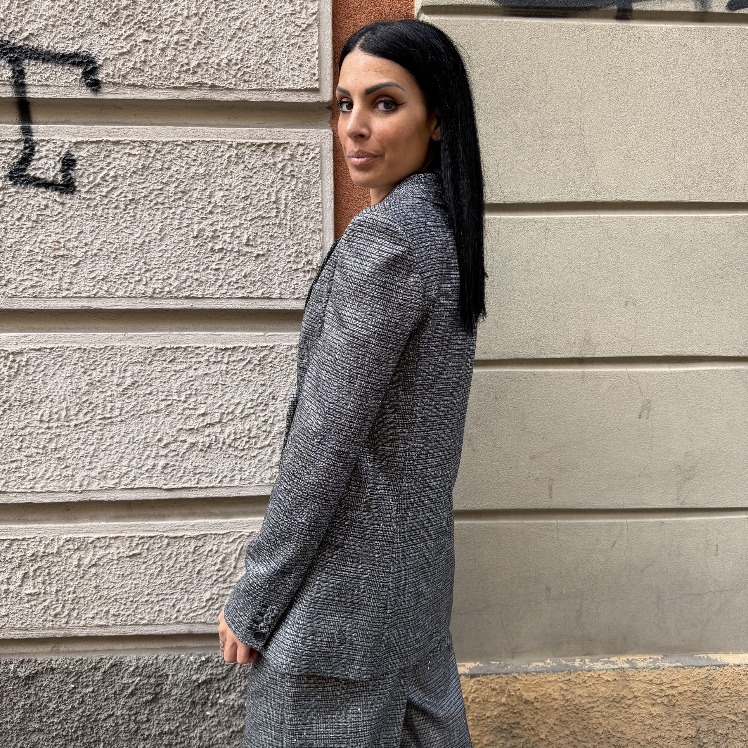 Gaelle Paris - Giacca doppiopetto regular - GAABW11091 - Grigio - immagine 2