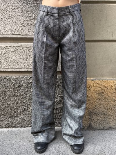Gaelle Paris - Pantalone loose con pinces - GAABW11092 - Grigio