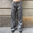 Gaelle Paris - Pantalone loose con pinces - GAABW11092 - Grigio