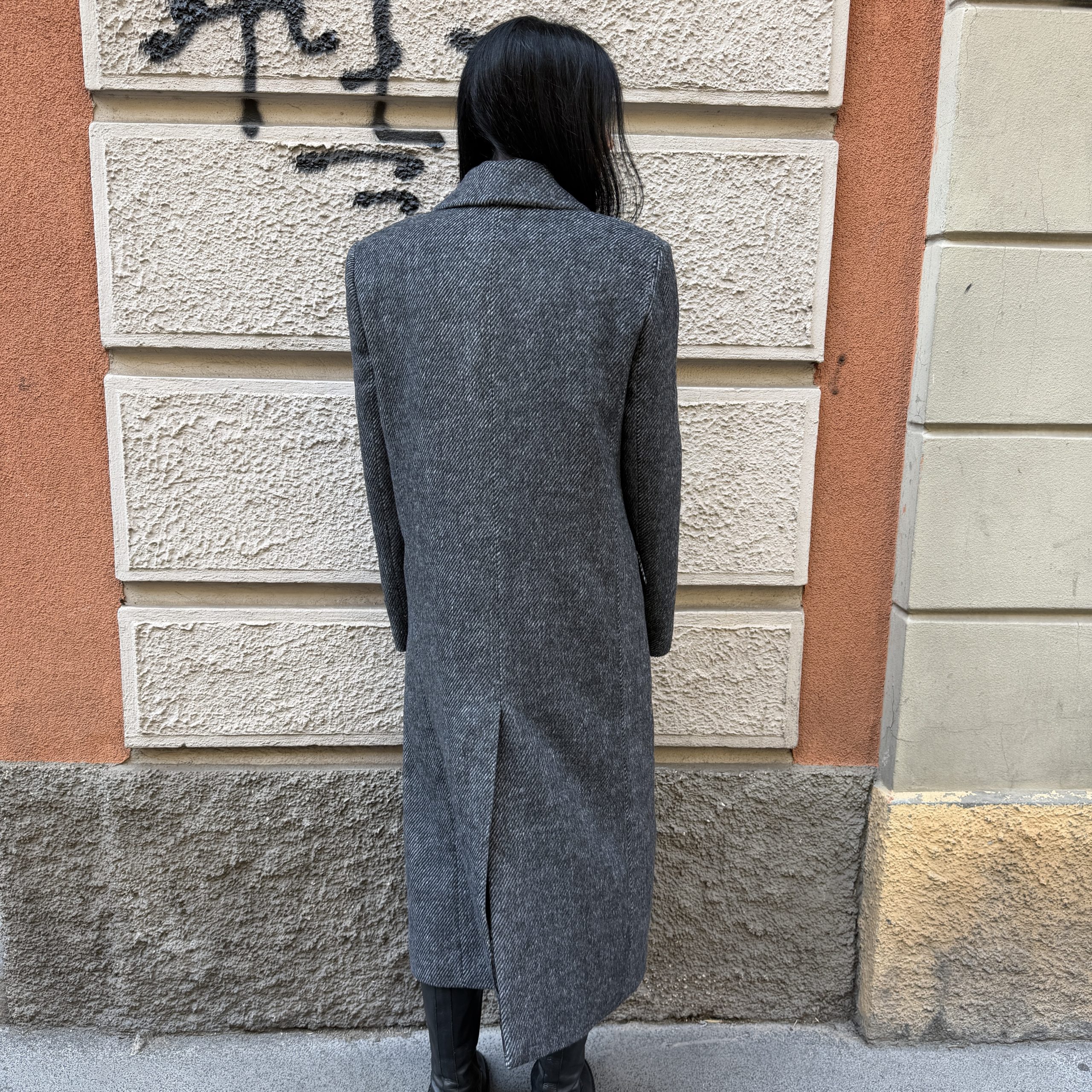 Gaelle Paris - Cappotto doppiopetto lungo - GAABW11010 - Nero - immagine 3