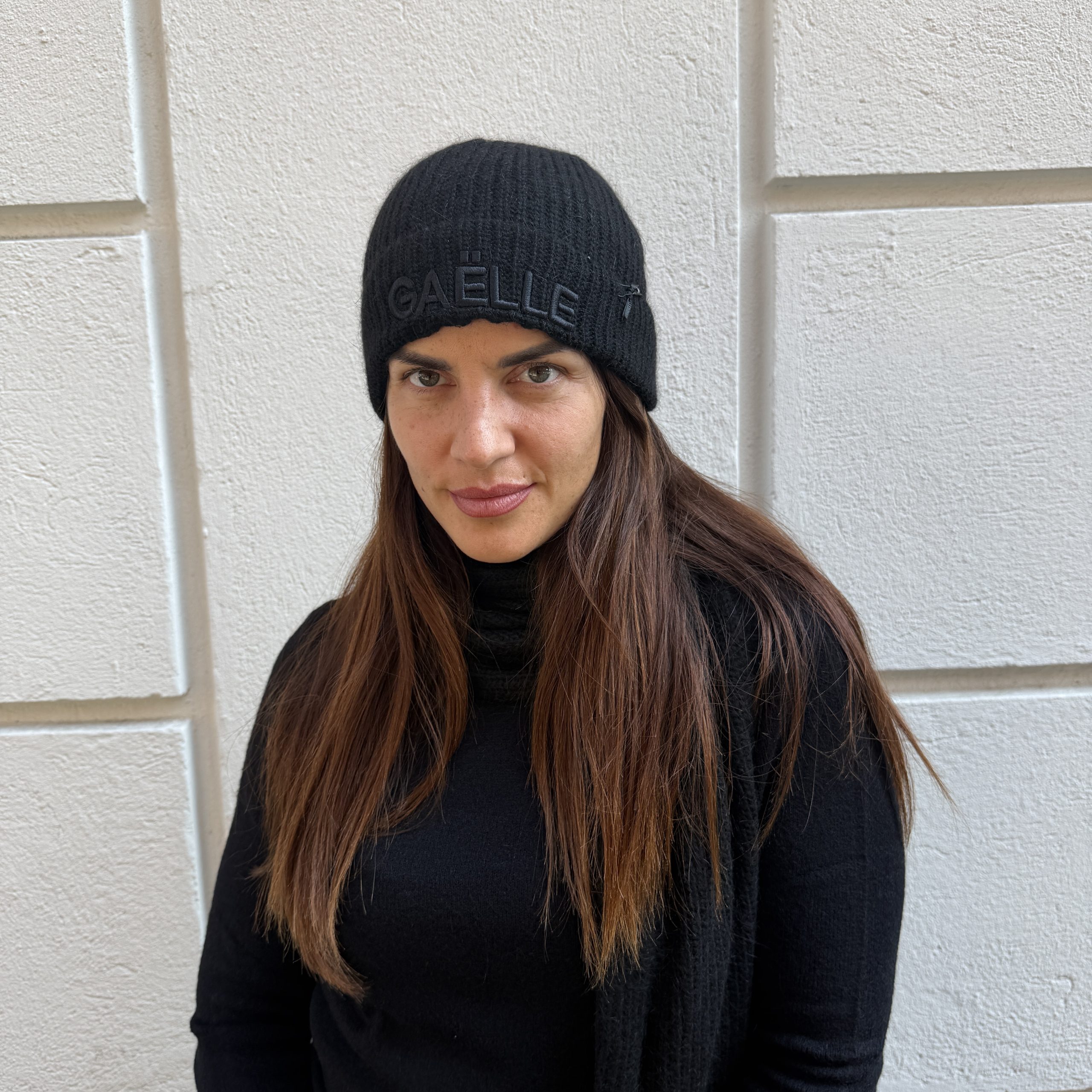 Gaelle Paris - Berretto logo ricamo gaelle - GAACW03370 - Nero - immagine 2