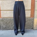 GL for Her - Pantalone gessato a palazzo con pinces - GLD7059PA - Navy