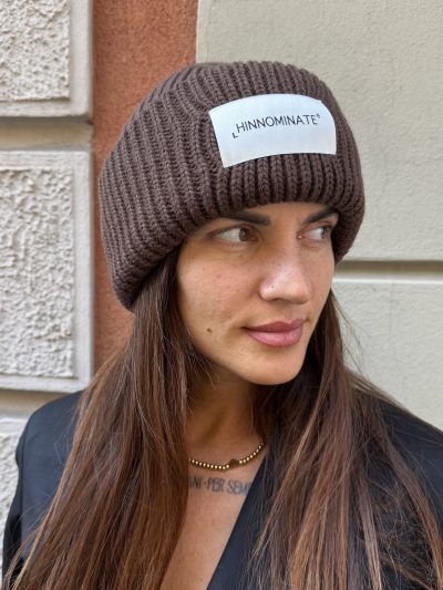 Hinnominate - Berretta in maglia - HMACW00312 - Caffè
