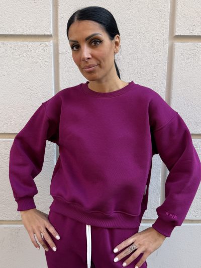 Berna - Felpa girocollo - W 264087-175 - Prugna