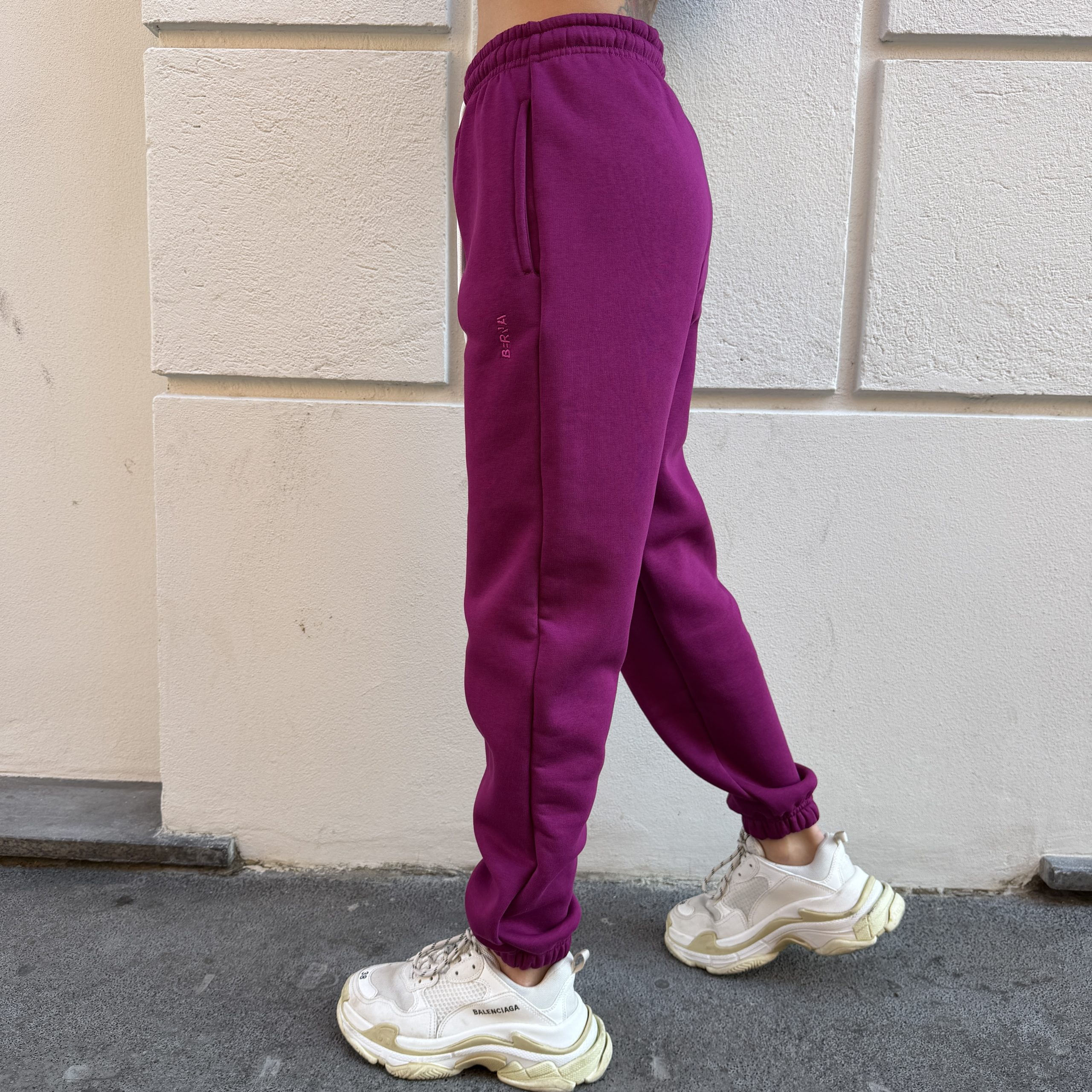 Berna - Pantalone polsino - W 264086-175 - Prugna - immagine 2