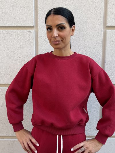 Berna - Felpa girocollo - W 264087-126 - Rubino