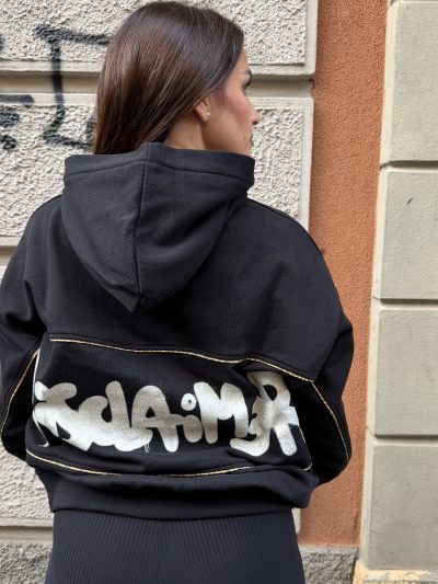 Disclaimer - Maglia donna con cappuccio in felpa - 26IDS55868 - Nero