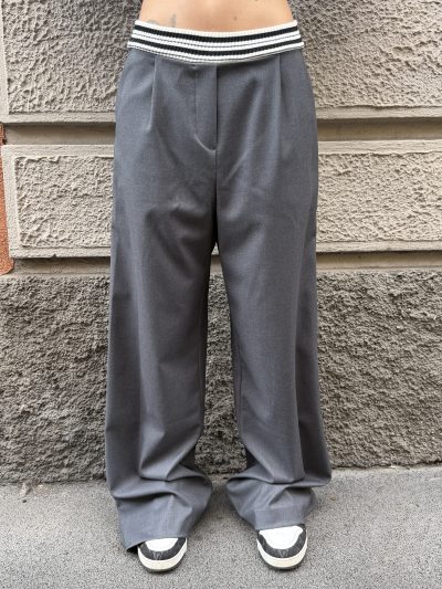 Berna - Pantalone con costina - W 264105-33 - Piombo