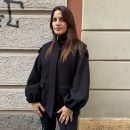 Berna - Cappottino corto con tasconi e coulisse - W 264062-1 - Nero