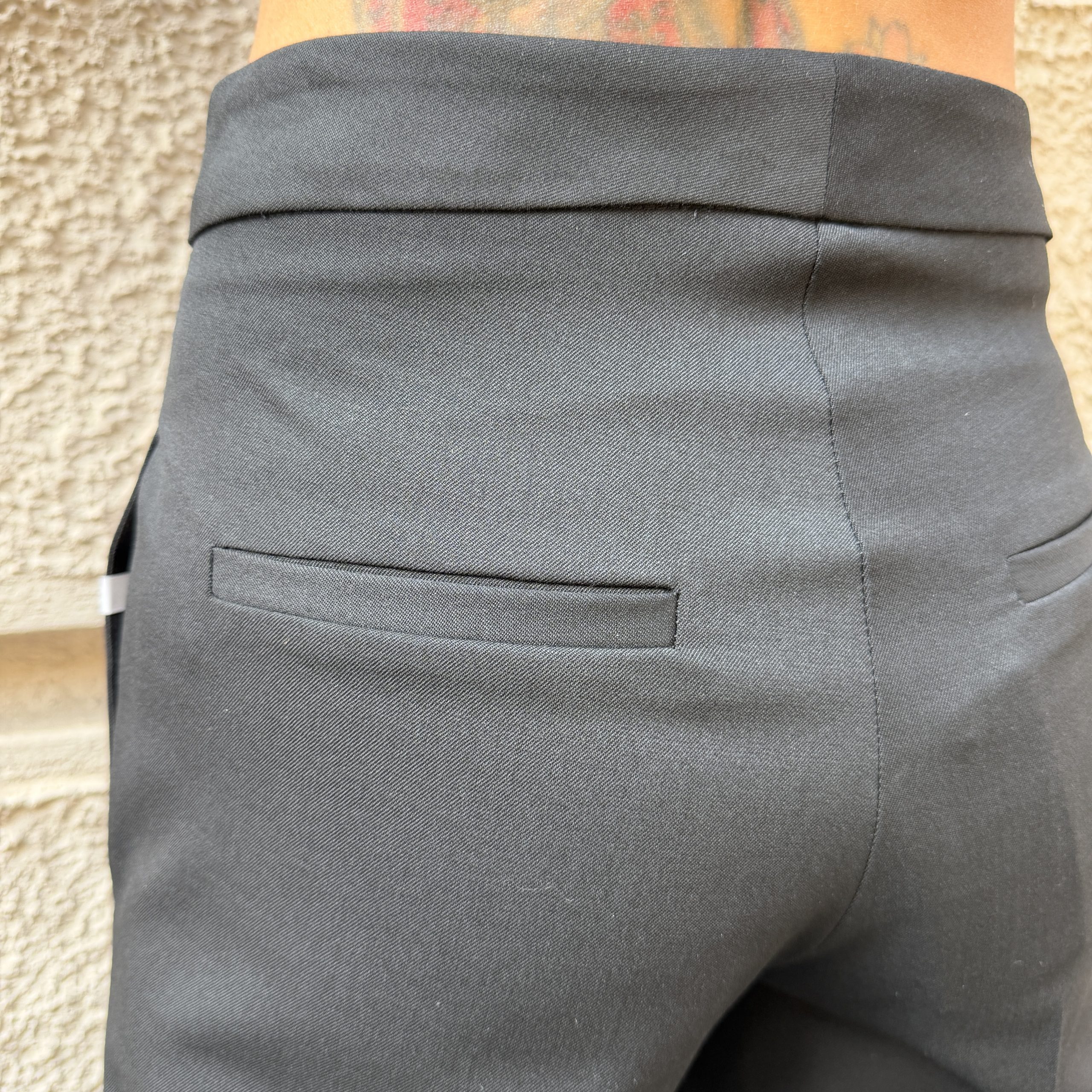 Hinnominate - Pantalone flare in frescolana - HMABW03216 - Nero - immagine 4