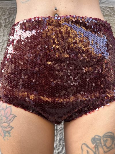 Kostumn1 - Mini short in paillettes - KE2655 - Bordeaux
