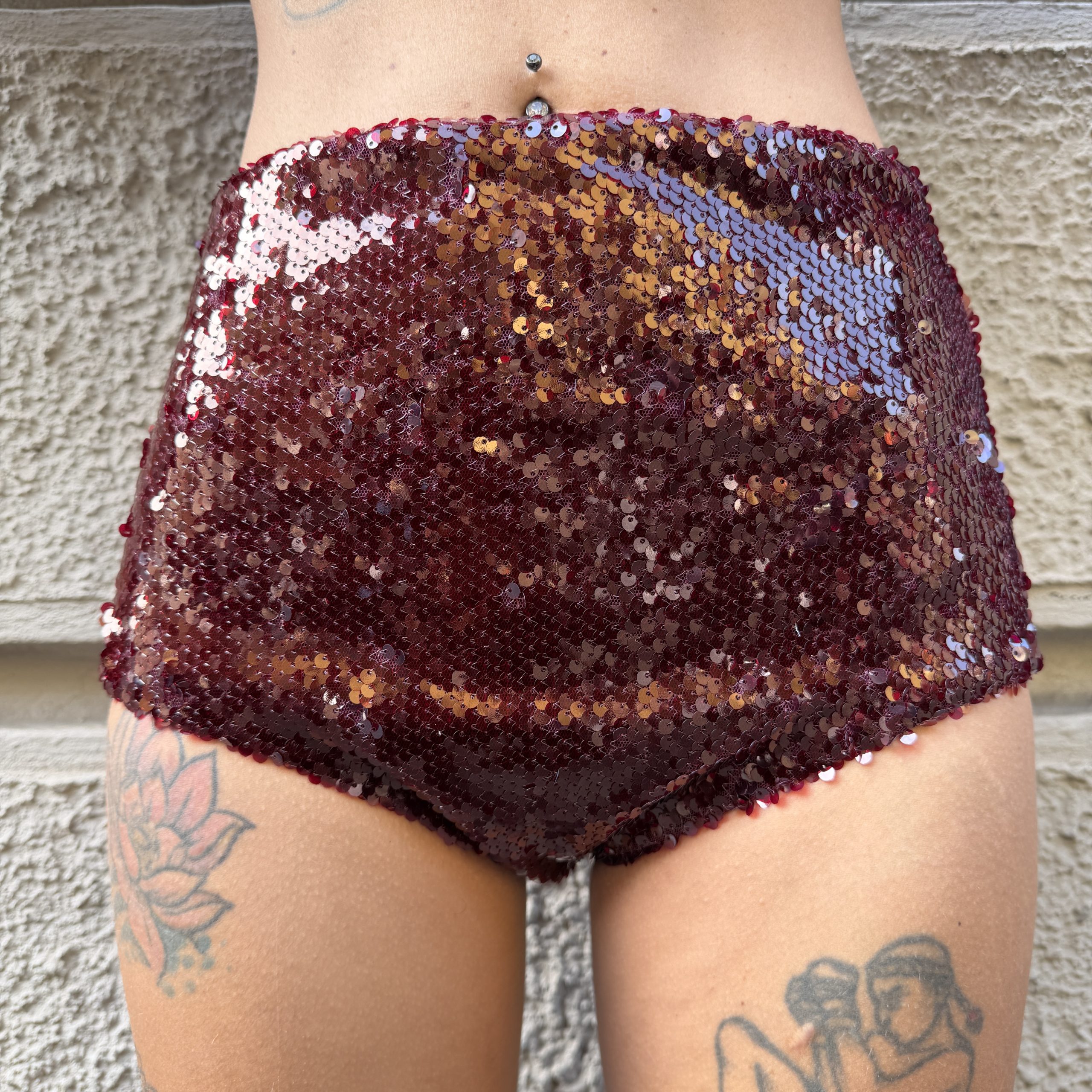 Kostumn1 - Mini short in paillettes - KE2655 - Bordeaux