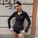 Kostumn1 - Serafina in maglia con ricamo - KE2687 - Nero