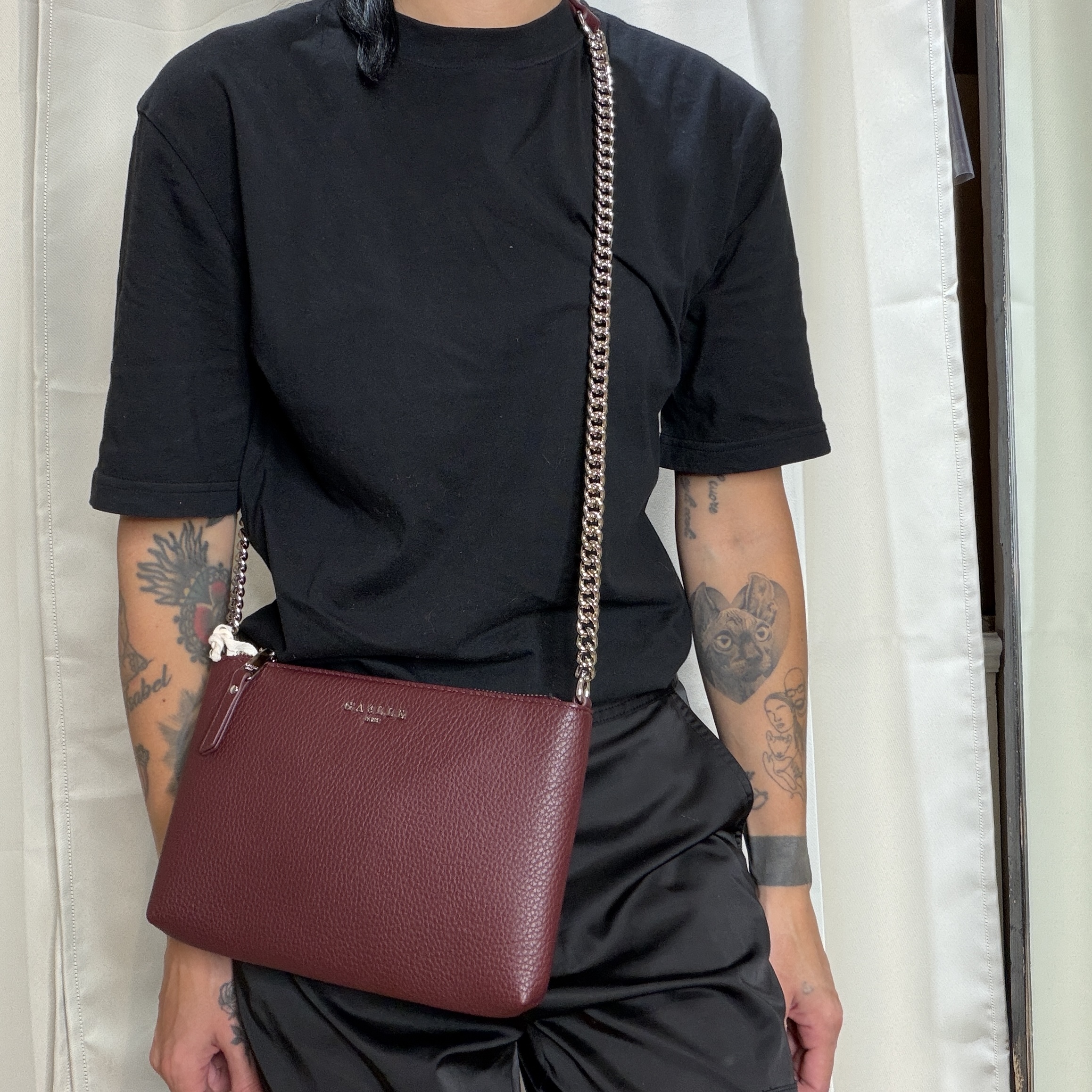 Gaelle Paris - Mini pochette essential bottalato - GAACW03217 - Vino - immagine 2