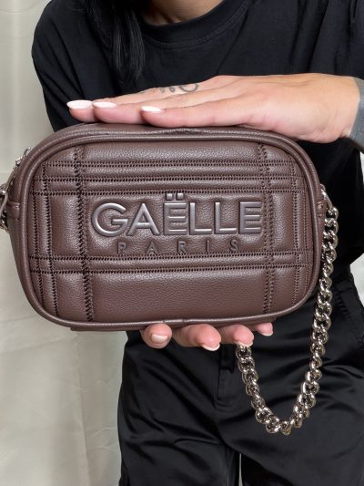 Gaelle Paris - Mini camera bag metal logo - GAACW03247 - Testa di moro