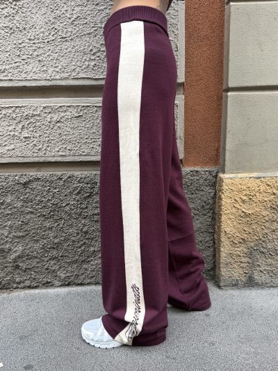 Hinnominate - Pantalone a palazzo in maglia - HMABW03021 - Bordeaux