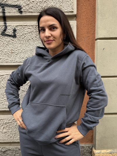 Hinnominate - Felpa cappuccio basica - HMABW03116 - Ferro