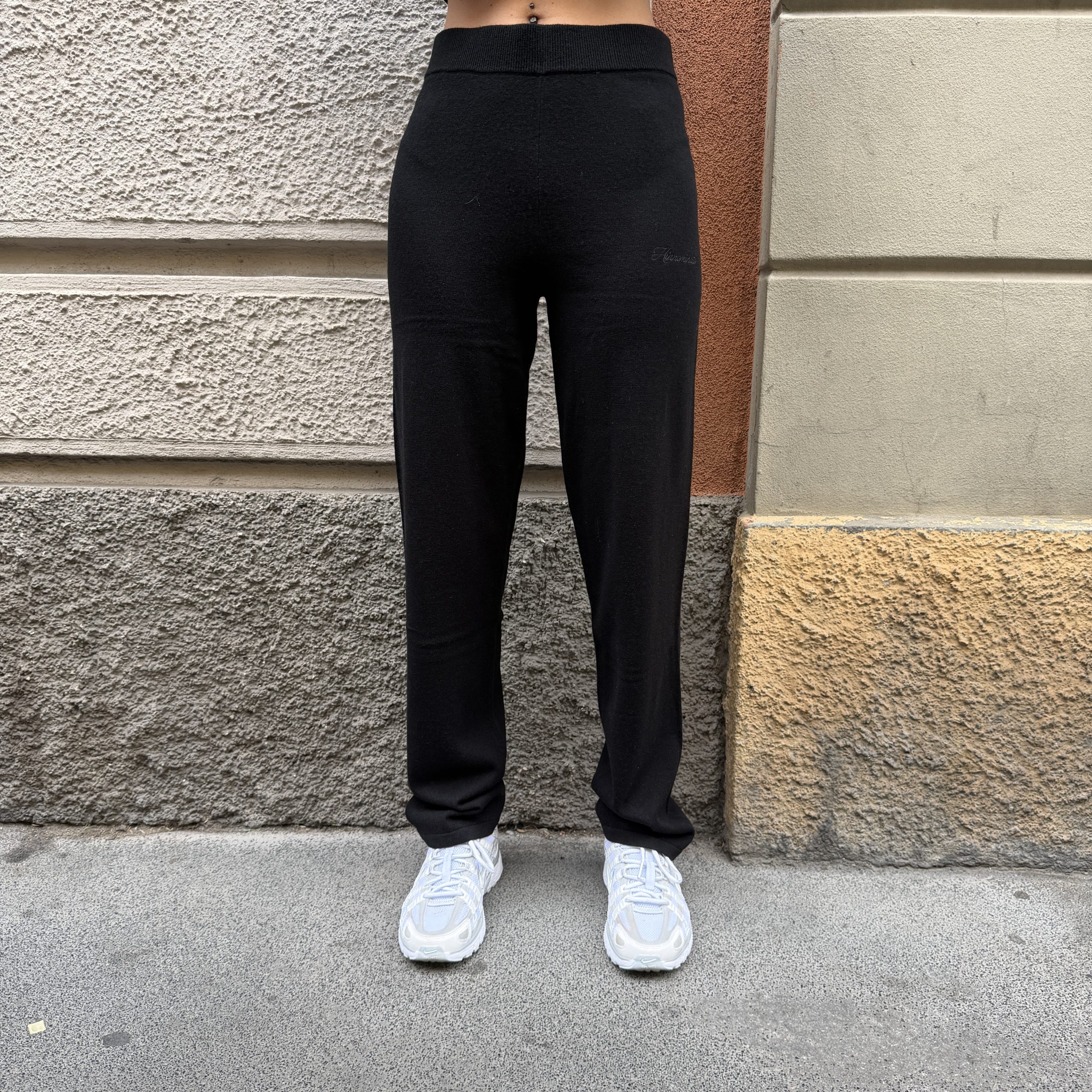 Hinnominate - Pantalone in maglia slim fit - HMABW03032 - Nero