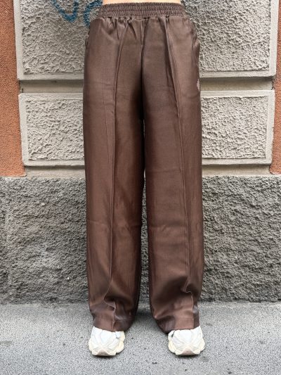 County of Milan - Pantalone donna in raso - 26ICM30228 - Cioccolato