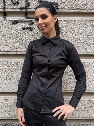 GL for Her - Camicia slimfit - GLD5015YG - Nero