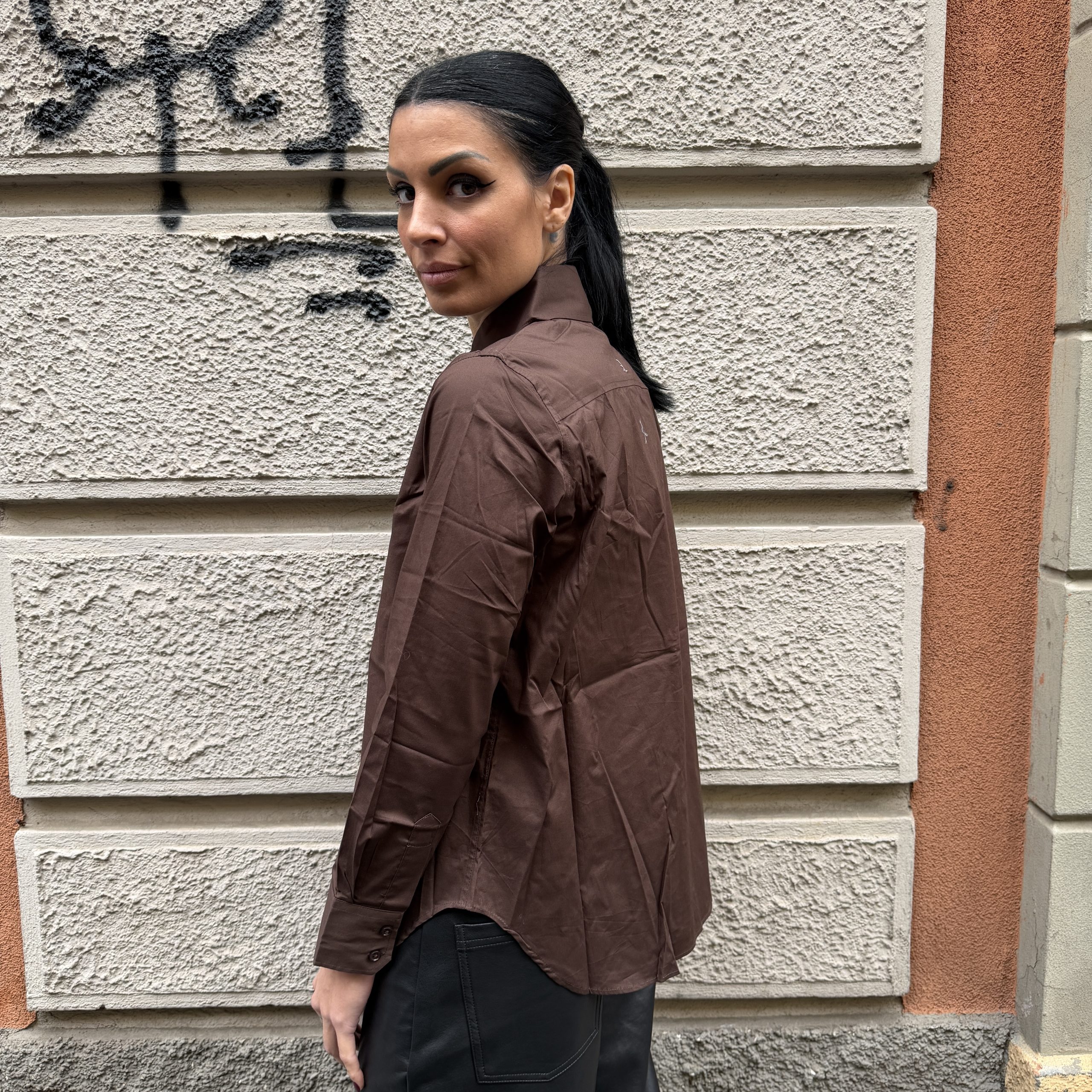 GL for Her - Camicia morbida - GLD5016YG - Marrone - immagine 2