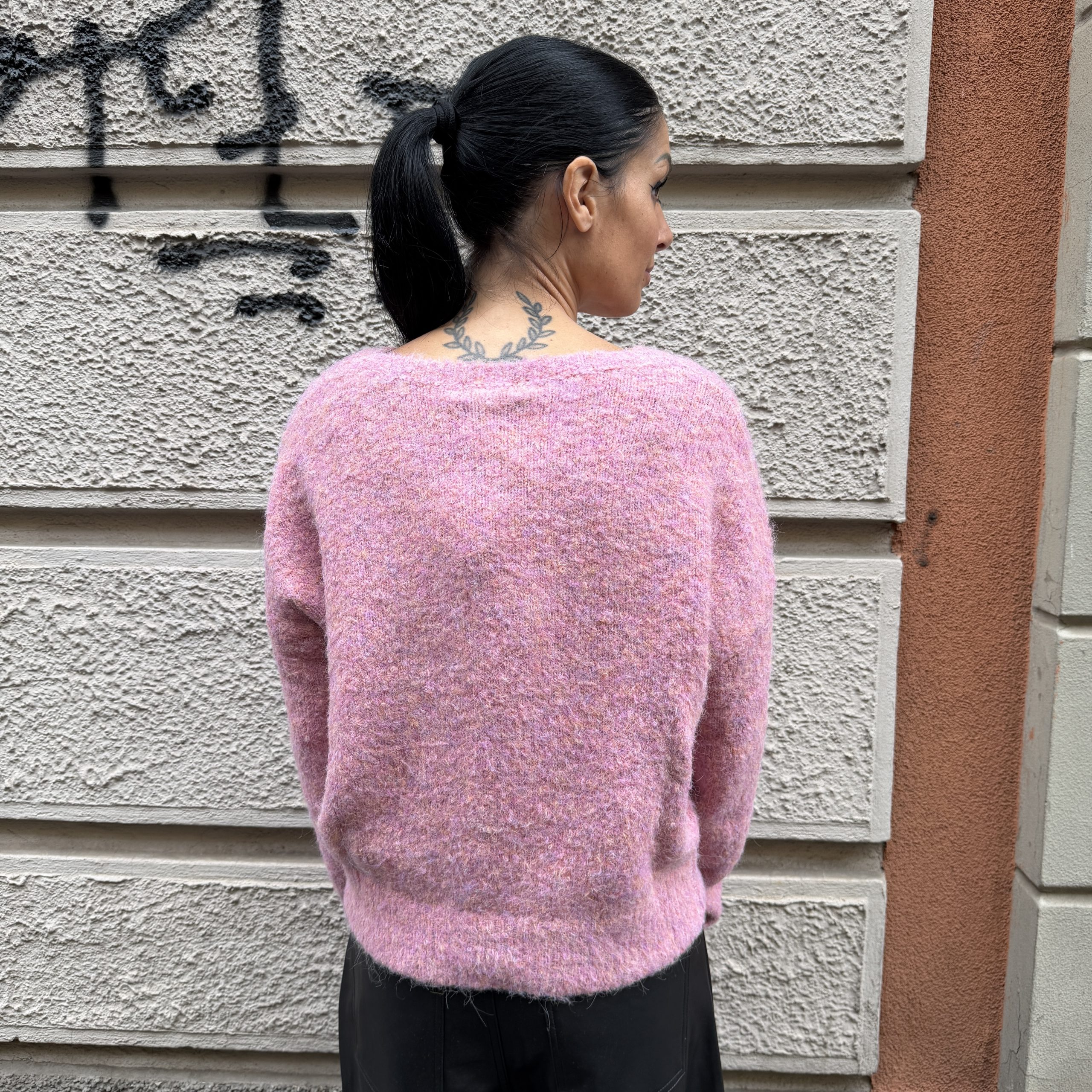 GL for Her - Maglione over girocollo - GLD3032H - Rosa - immagine 3