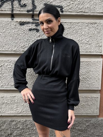 Kostumn1 - Abito in maglia con ricamo - KE2673 - Nero