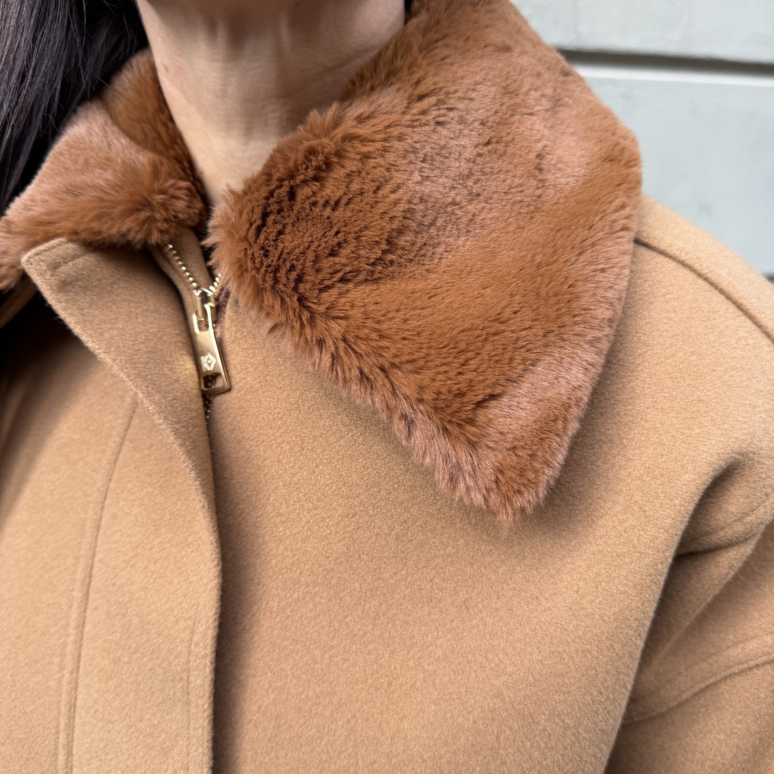 Kostumn1 - Bomber collo ecopelliccia - KE26102 - Camel - immagine 4
