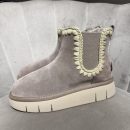 Mou - Bounce chelsea boot in suede - MU.FW531037A/ELGRY - Elephant grey