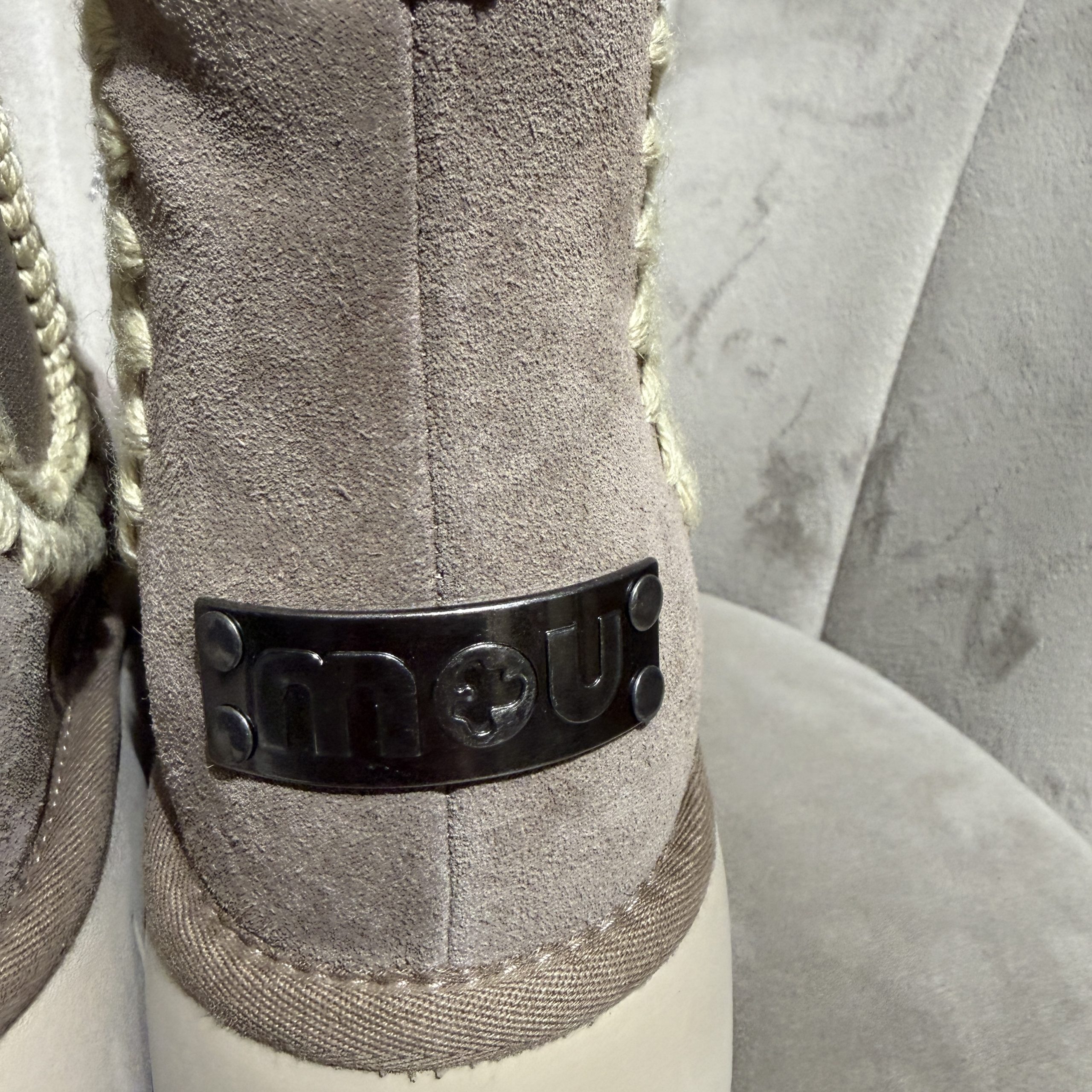 Mou - Bounce chelsea boot in suede - MU.FW531037A/ELGRY - Elephant grey - immagine 4