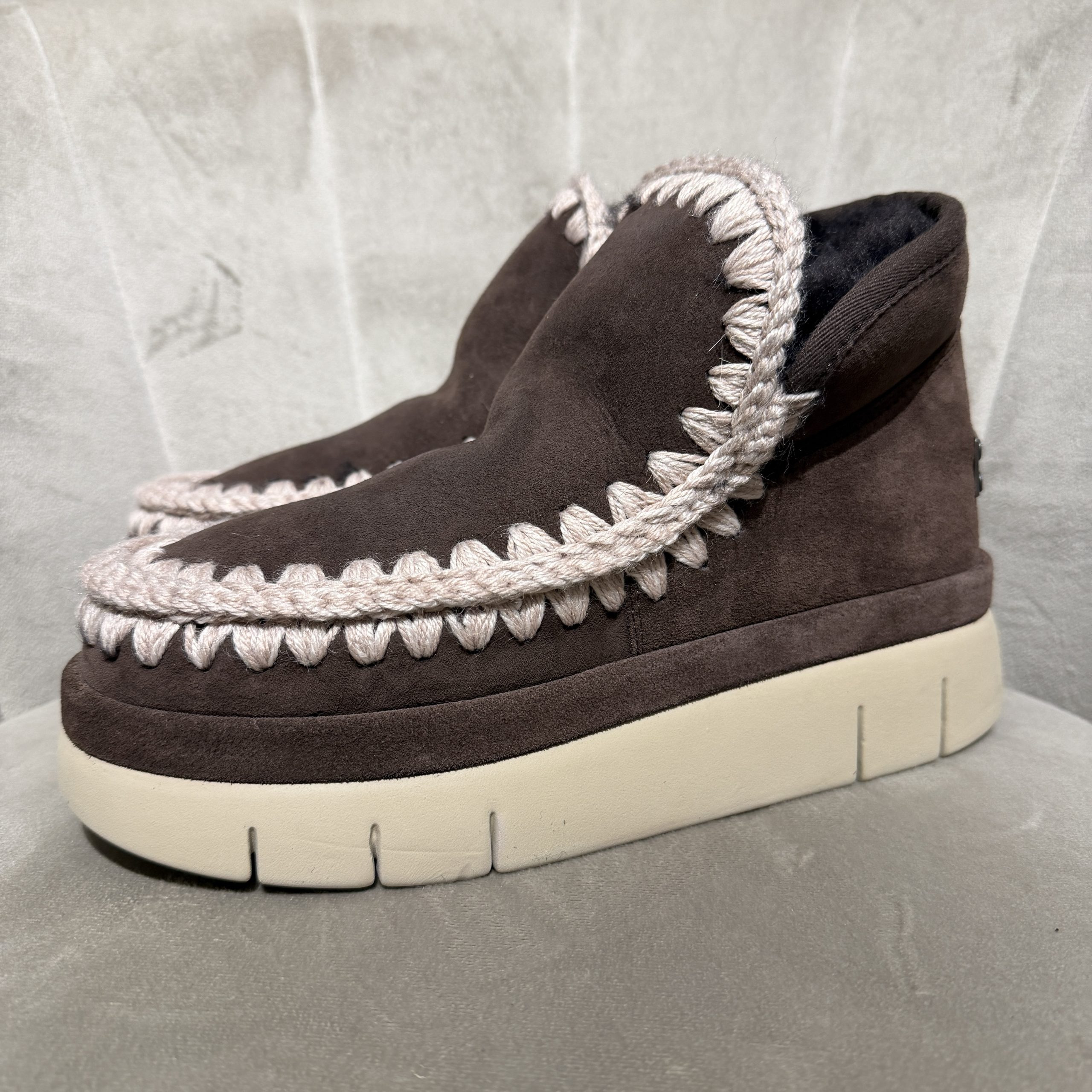 Mou - Bounce welt sneaker suede - MU.FW751000A/MOCHA - Mocha