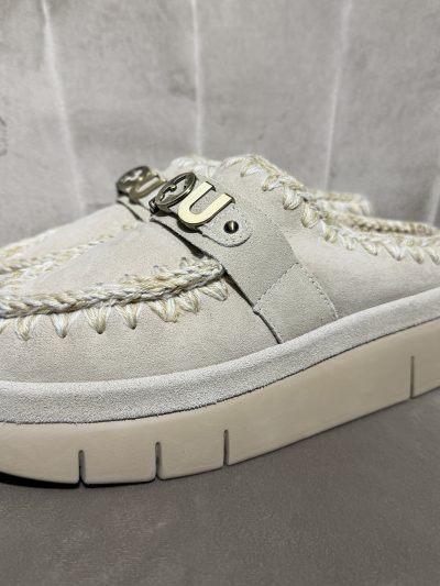 Mou - Bounce welt clog suede - MU.FW751001A/CHLK - Chalk