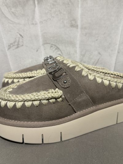 Mou - Bounce clog metal logo - MU.FW531001A/ELGRY - Elephant grey