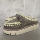 Mou - Bounce clog metal logo - MU.FW531001A/ELGRY - Elephant grey