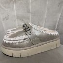 Mou - Bounce clog special leather - MU.FW531001B/STME - Stone metallic