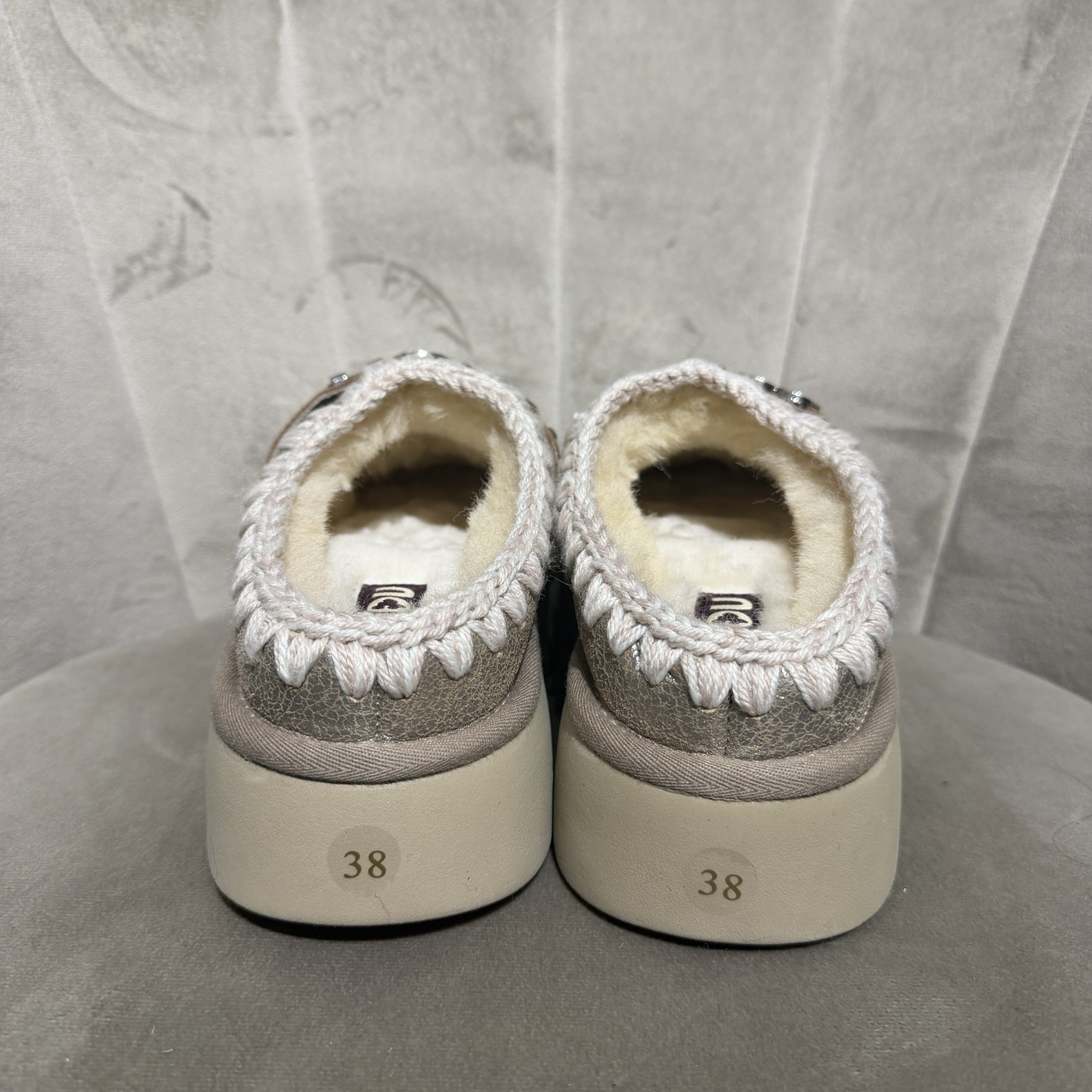 Mou - Bounce clog special leather - MU.FW531001B/STME - Stone metallic - immagine 3