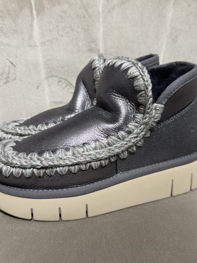 Mou - Eskimo bounce sneaker special leather - MU.FW751000A/JGUN - Jungla gunmetal