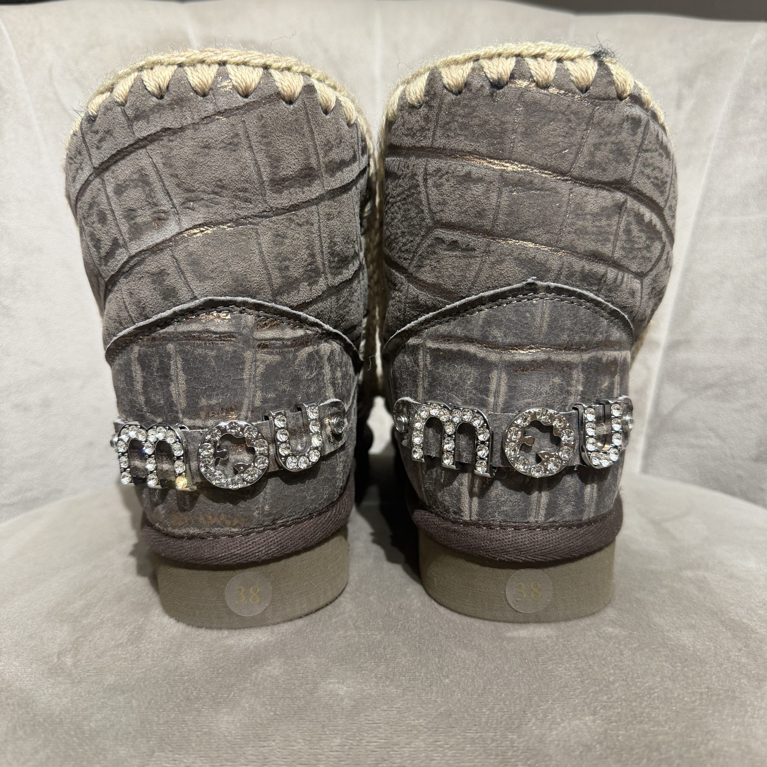 Mou - Eskimo 18 rhinestone logo - MU.FW101036C/CBRZ - Cocco bronze - immagine 3