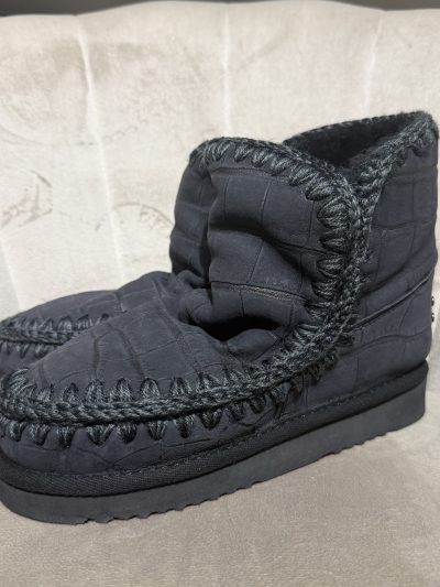 Mou - Eskimo 18 cocco nubuck - MU.FW101150C/NUCBL - Nubuck effect cocco black