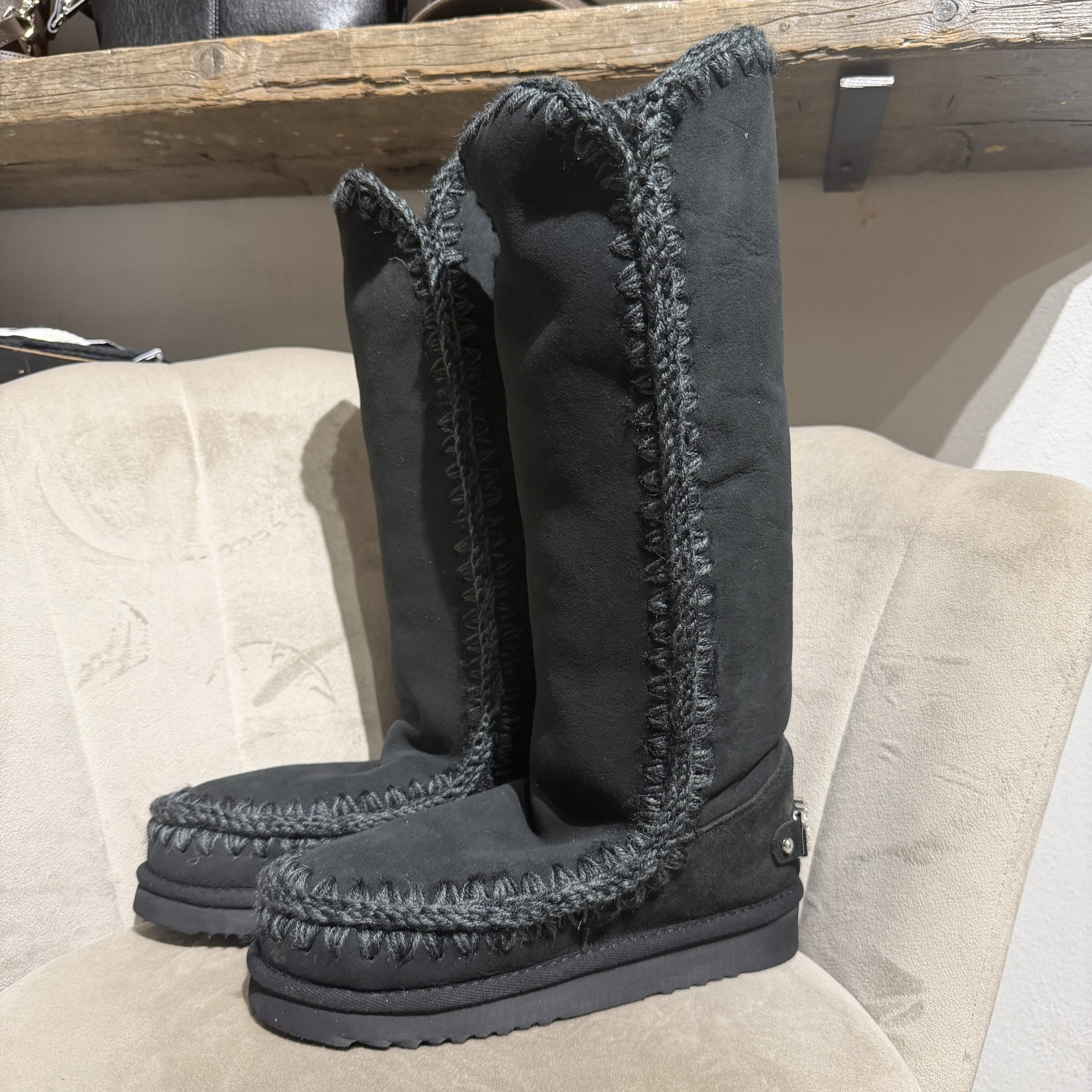 Mou - Eskimo 40 Rhinestone logo - MU.FW101052A/BKBK - Black/black