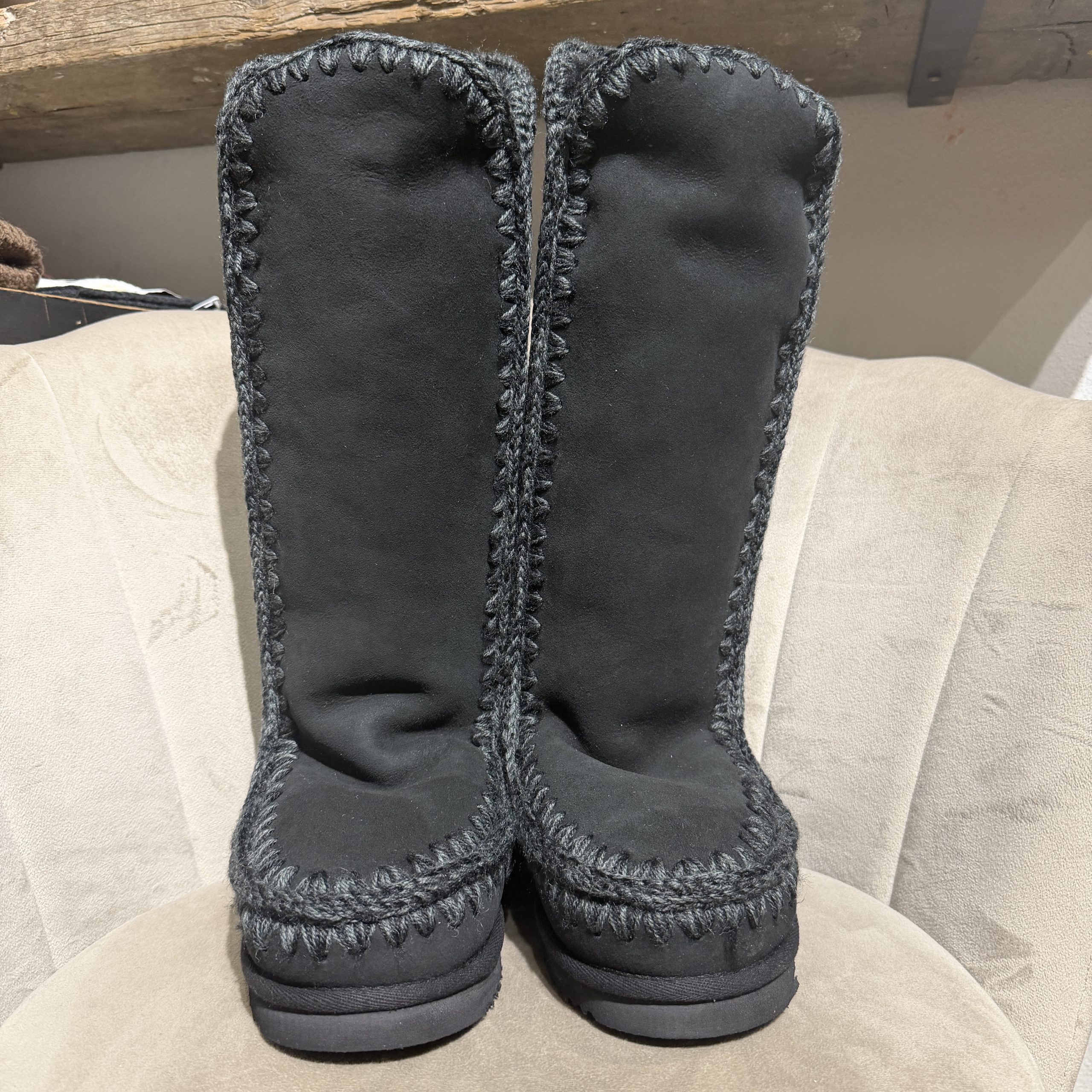 Mou - Eskimo 40 Rhinestone logo - MU.FW101052A/BKBK - Black/black - immagine 2