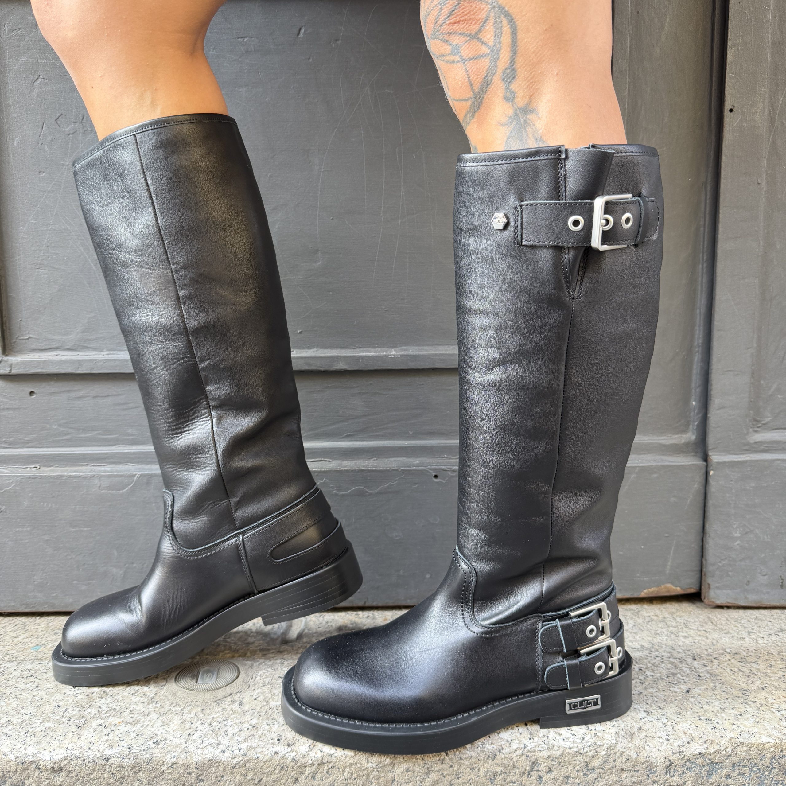 Cult - Stivale in pelle con cinturini - UNDERGROUND 4863 - CLW486500 - Nero