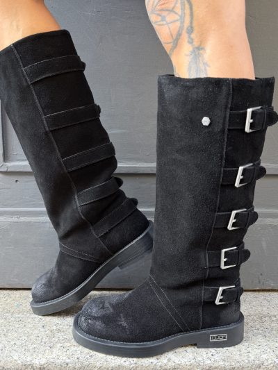 Cult - Stivale in suede con cinturini con fibbie  - UNDERGROUND 4863 - CLW486600 - Nero
