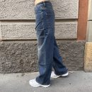 Gaelle Paris - Jeans boy fit con salpa logata sul retro - GAABW11556 - Blu scuro