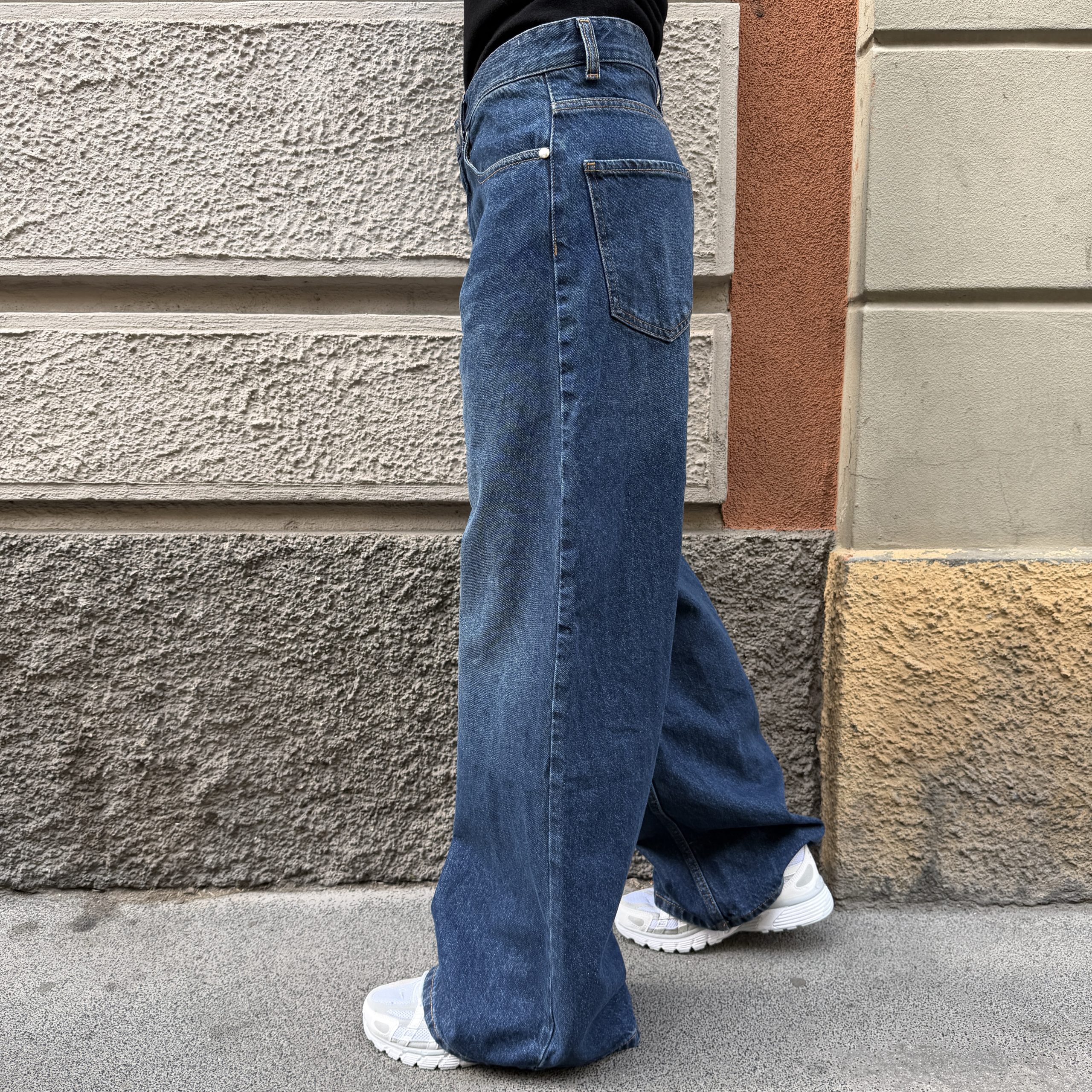 Hinnominate - Ross - Denim loose fit low rise - HMABW03089 - Blu scuro - immagine 2