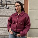 Gaelle Paris - Giacchino corto con medaglietta logata sul dietro - GAABW11029 - Vino