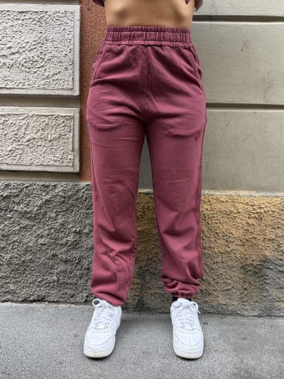 Hinnominate - Pantalone basico tinto con parti al rovescio - HMABW03111 - Bordeaux