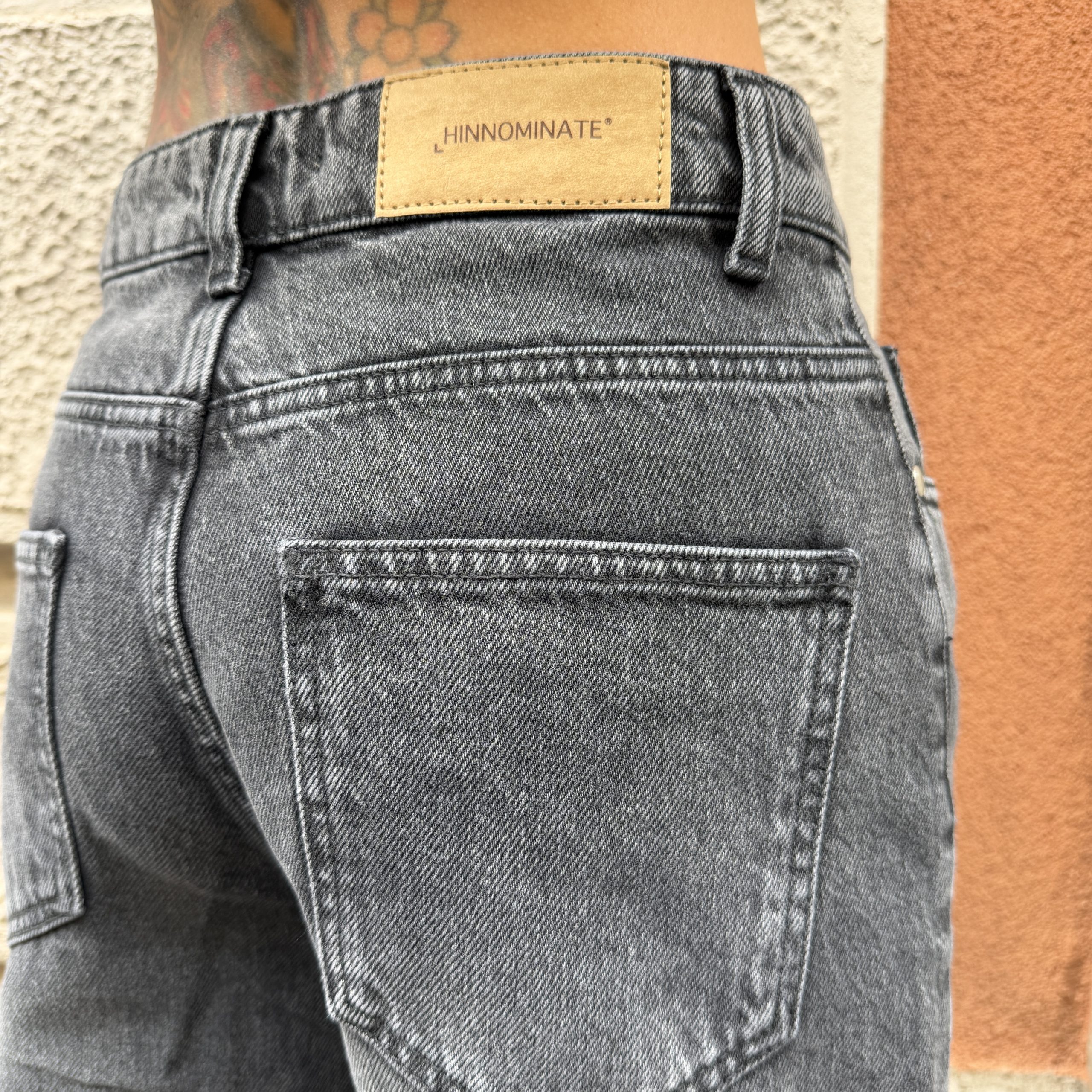Hinnominate - Belen - Denim flare fit high rise - HMABW03085 - Nero